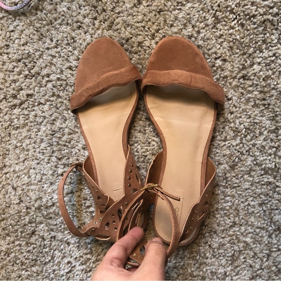 Aldo Brown Suede Sandals - Picture 2 of 4